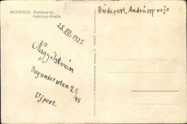 Budapest Andrassy Strasse – Bild 2
