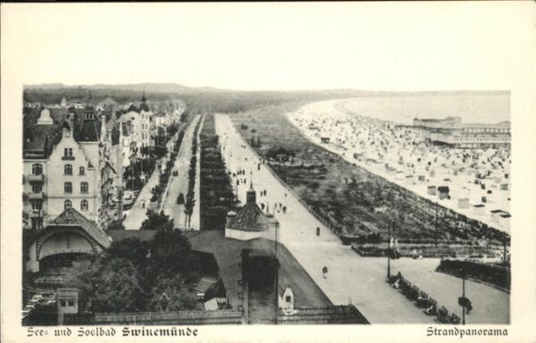Swinemuende Ostseebad Westpommern Strandpromenade