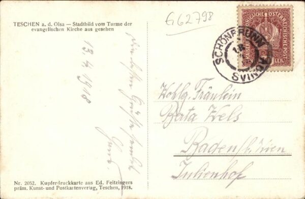 Teschen Oberschlesien Türme der Ev Kirche – Bild 2