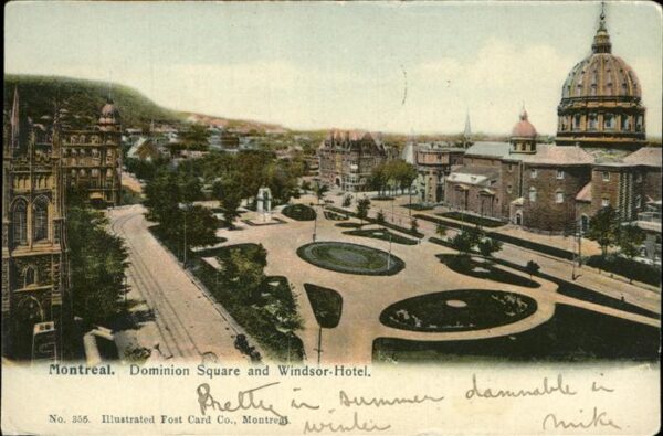 Montreal Quebec Dominion Square Windsor Hotel
