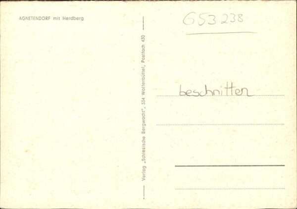 Agnetendorf Riesengebirge Herdberg – Bild 2