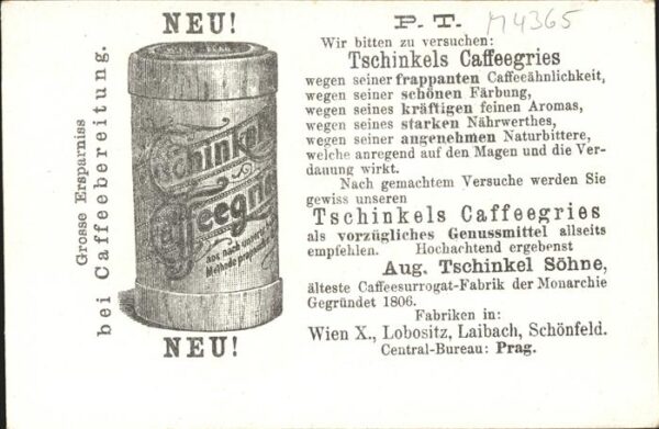Werbung Tschinkels Kaffeegries – Bild 2