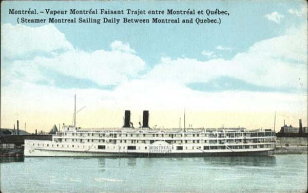 Dampfer Seitenrad Montreal