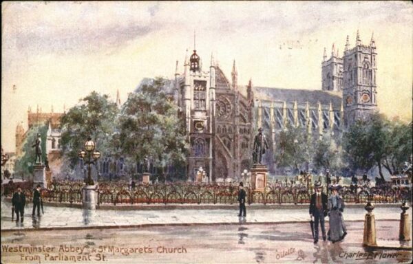 Verlag Tucks Oilette Nr. 7033 Westminster Abbey St. Margarets Ch