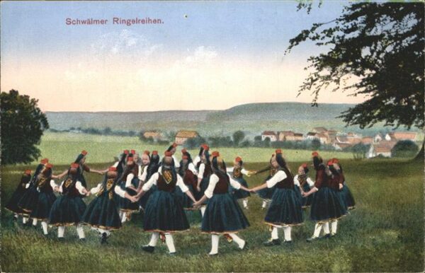 Tanz Taenzer Schwälmer Ringelreihen Trachten