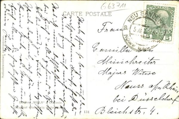 Kuenstlerkarte 131 W Wodzinowski – Bild 2