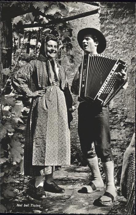 Handharmonika Musikant Trachten Ticino