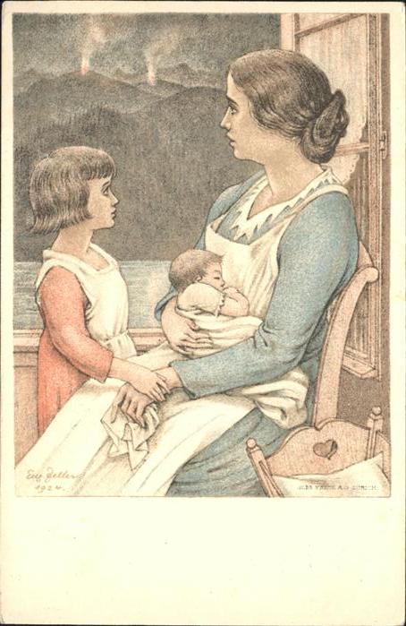 Bundesfeier Schweiz Mutter Kinder