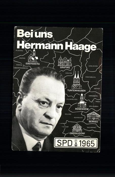 Politiker Hermann Haage SPD 1965