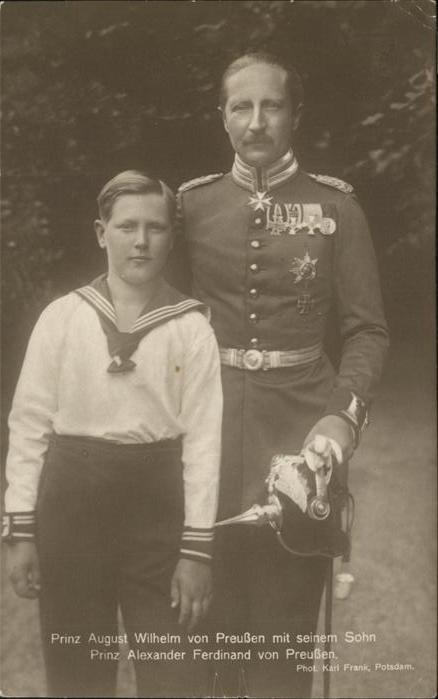 Adel Preussen Prinz August Wilhelm Prinz Alexander Fe