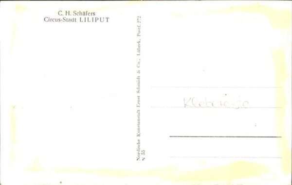 Kuriosum Zirkus Stadt Liliput C.H Schäfers – Bild 2
