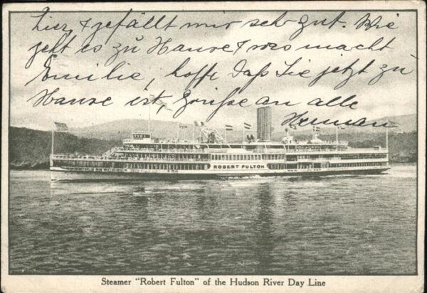 Dampfer Binnenschifffahrt Robert Fulton Hudson River
