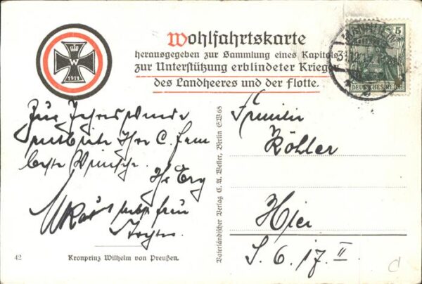 Adel Preussen Kronprinz Wilhelm Schwarz Weiss Rot – Bild 2