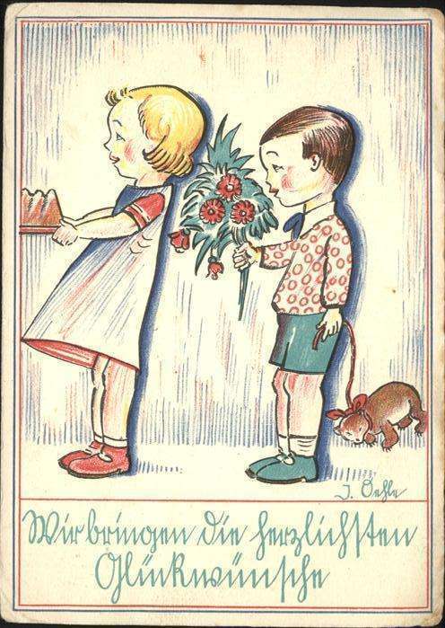Kuenstlerkarte Nr 600 Josef Oehle