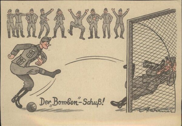Militaria Humor Fussball A Werner