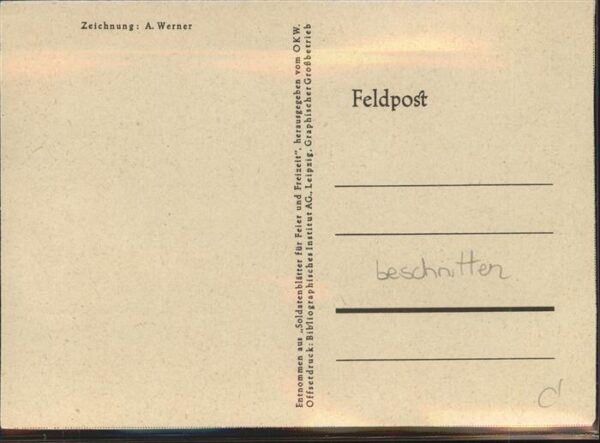 Militaria Humor Handball A Werner – Bild 2