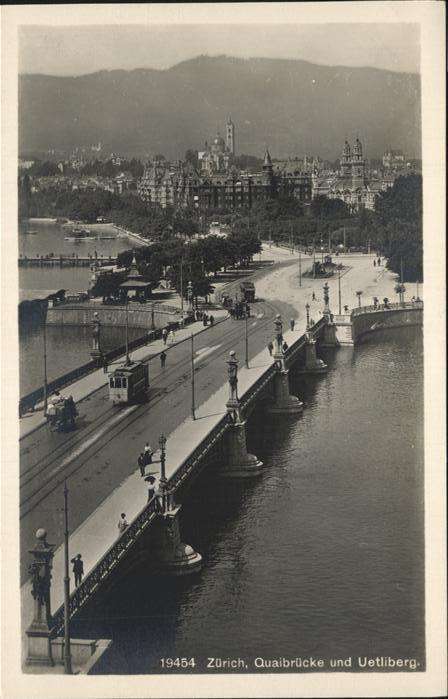 Zuerich Quaibrücke Uetliberg Strassenbahn