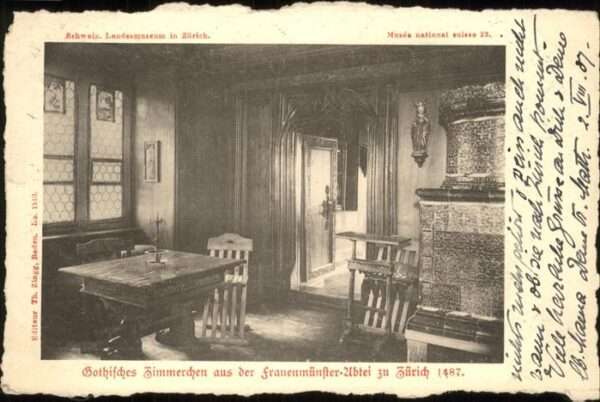 Zuerich Gothisches Zimmerchen aus Frauenmünster