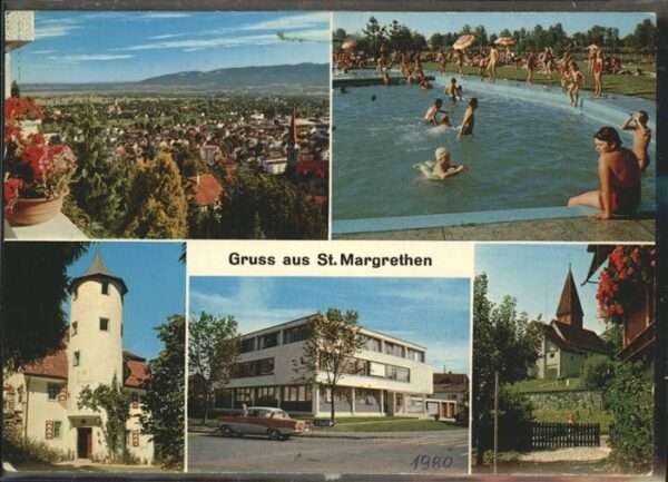 St Margrethen SG Schwimmbad Schlössi Bergsteig Rathaus K