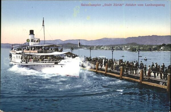 Dampfer Binnenschifffahrt Stadt Zürich