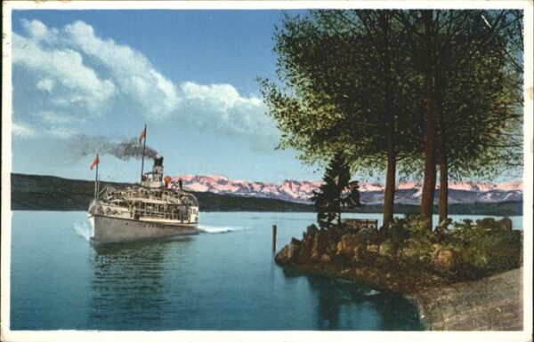Dampfer Binnenschifffahrt Zürich Alpenquai