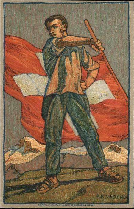 Bundesfeier Schweiz Rotes Kreuz HB Wieland