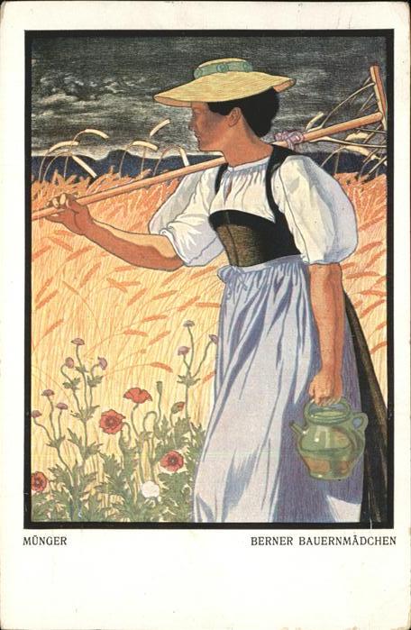Landwirtschaft Münger Bern Bauernmädchen