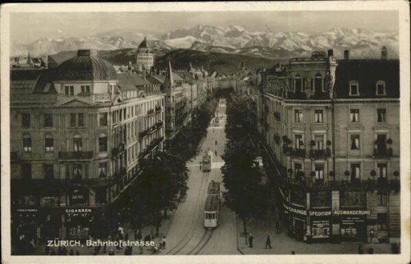 Strassenbahn Zürich Bahnhofstrasse