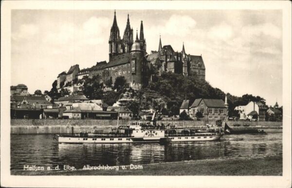 Dampfer Seitenrad Meltzen Albrechtsburg Dom