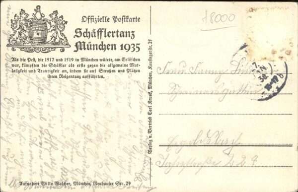 Tanz Taenzer Schäfflertanz München Fahnengruppe – Bild 2