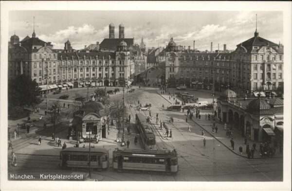 Strassenbahn Karlsplatzrondell München