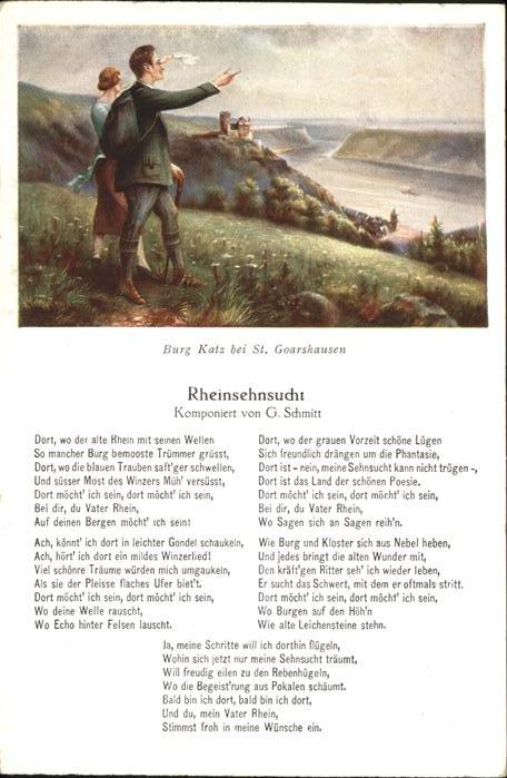 Liederkarte Rheinsehnsucht G Schmitt