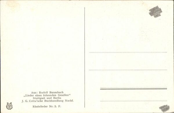 Liederkarte Rheinlied Nr 3 Die Landwirtin – Bild 2
