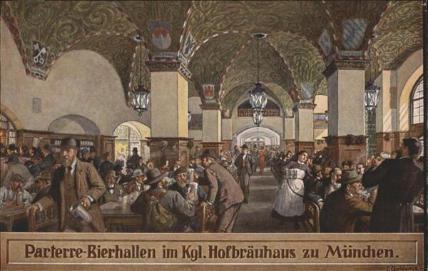 Hofbraeuhaus Muenchen Bier Parterre Bierhalle