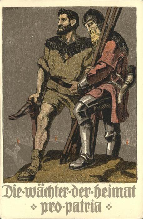 Bundesfeier Schweiz Wächter Pro Patria