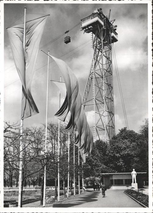 Landesausstellung Zuerich 1939 Seilbahnturm