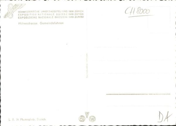Landesausstellung Zuerich 1939 Höhenstrasse Gemeindefahnen – Bild 2