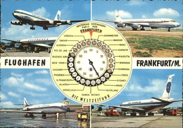 Flughafen Airport Aeroporto Frankfurt am Main Weltzeituhr