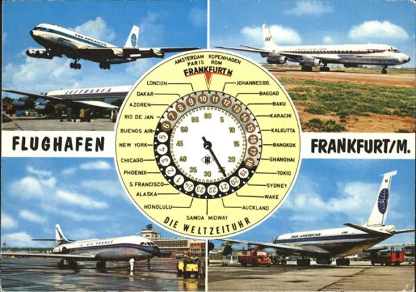 Flughafen Airport Aeroporto Frankfurt am Main Weltzeituhr