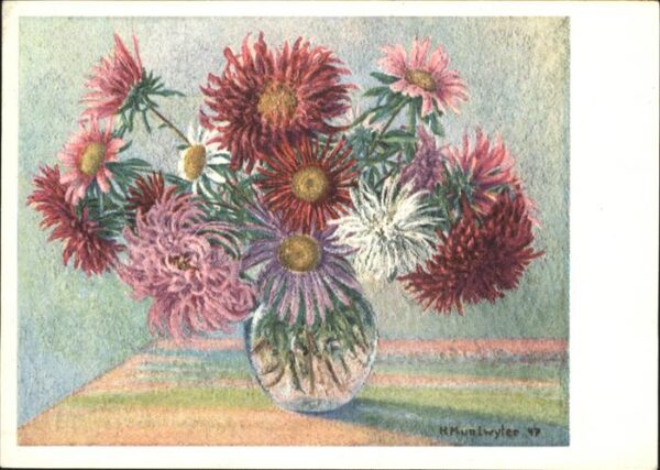 Blumen Künstlerkarte