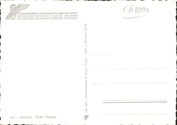 Landesausstellung Zuerich 1939 Riesbach Grotto Ticinese – Bild 2