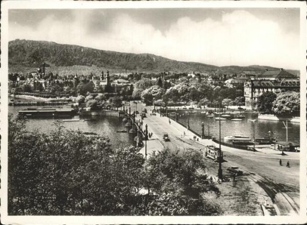 Strassenbahn Zürich Quaibrücke Uetlinerg