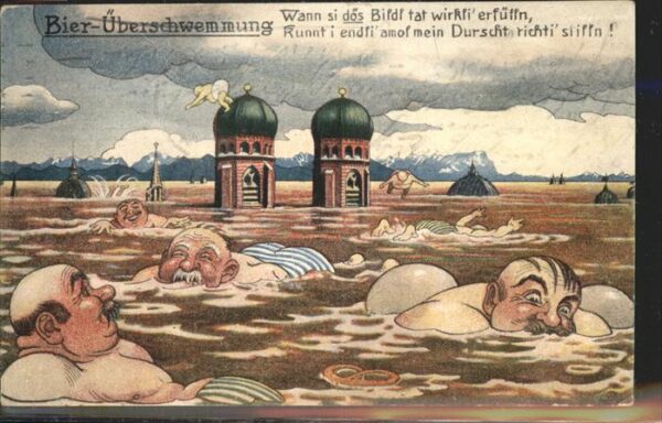 Bier Überschwemmung Humor