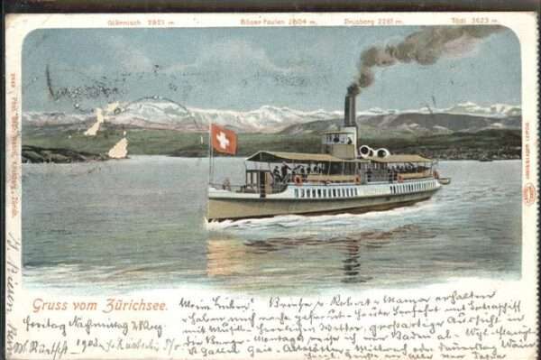 Dampfer Binnenschifffahrt Züürichsee