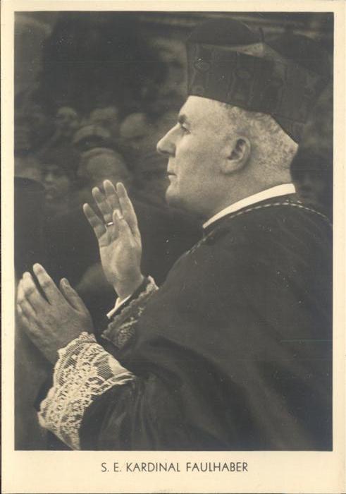Bischof Religion S. E. Kardinal Faulhahber
