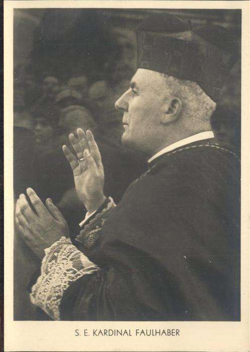 Bischof Religion S. E. Kardinal Faulhaber
