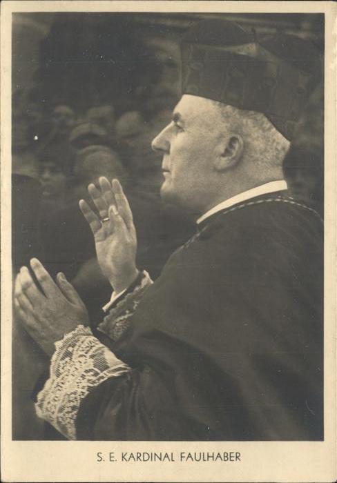 Bischof Religion S. E. Kardinal Faulhaber