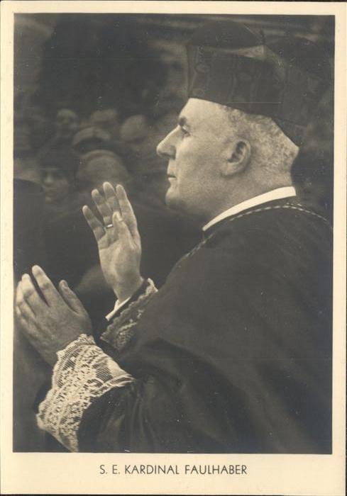 Bischof Religion S. E. Kardinal Faulhaber