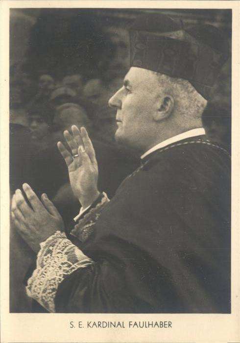 Bischof Religion S. E. Kardinal Faulhaber