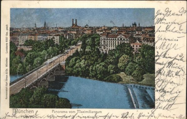 Verlag Braun Nr. 6097 Luna München Maximilianeum